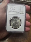 1948 D FRANKLIN Half Dollar MS 65 FBL