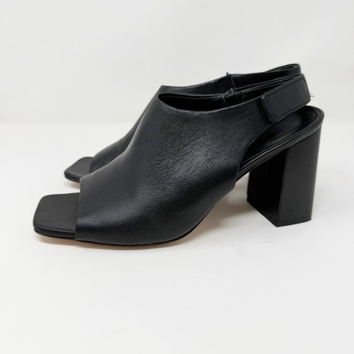 New Vince Niara Block Heel Slingback Peep Toe Sandal Sz US 8 - Foto 4 di 13