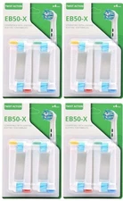 Replacement Brush Heads for Electric Toothbrush EB50-X, 4 Packs of 4 = 16