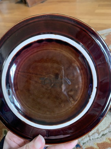 Pfaltzgraff Drip Glaze Salad Dessert Plates Brown 6.75” P3 VTG (4) USA Heavy - Picture 6 of 11