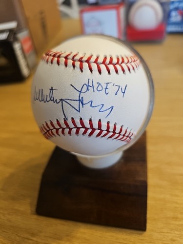WHITEY FORD AUTOGRAPHED BASEBALL NEW YORK YANKEES W/ HOF 74 INSCRIPTION OAL BALL - Picture 2 of 5