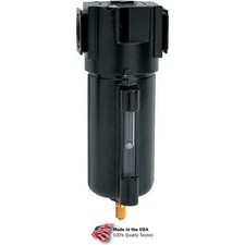 Arrow Standard Particulate Filter, Metal Bowl & Float Drain, 1/4" NPT, 175 PSI