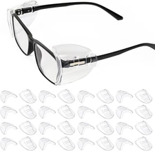 16 Pairs Eye Glasses Side Shields for Prescription Glasses, Slip on Clear Sid...