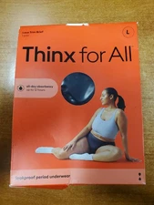Thinx for All All Day Absorbency Period Underwear Lace Trim *Size L* 9133-E4C
