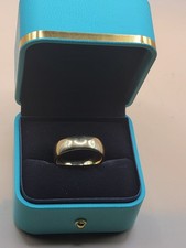 Tungsten Carbide Wedding Ring Anniversary Band Gold Tone 2-22-22 Secular Twosday