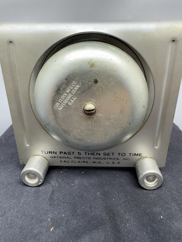 Art Deco VTG Aluminum Presto Timer Lux Waterford Conn. USA Works! - Afbeelding 6 van 8