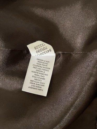 J. Jill Brown Velvet Soft & Silky Jacket LARGE PETITE Rayon/Silk/Lined Pockets - Picture 10 of 13