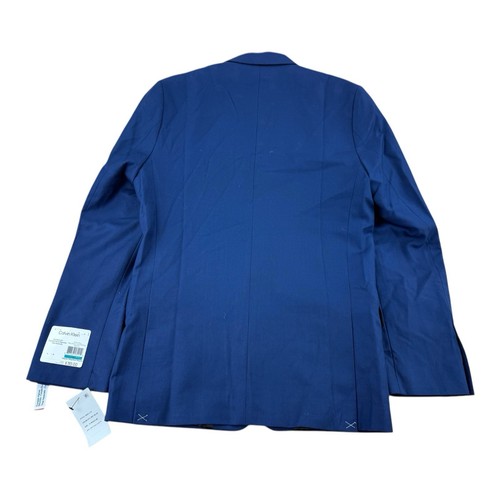 Calvin Klein Youth 16R Blazer Blue 2-Button Peak Lapel Double Vent NWT - Picture 2 of 8