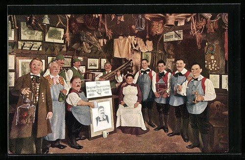 Berlin, Alte Bauernschänke, Im tiefen Keller, Jägerstraße 69, Ansichtskarte