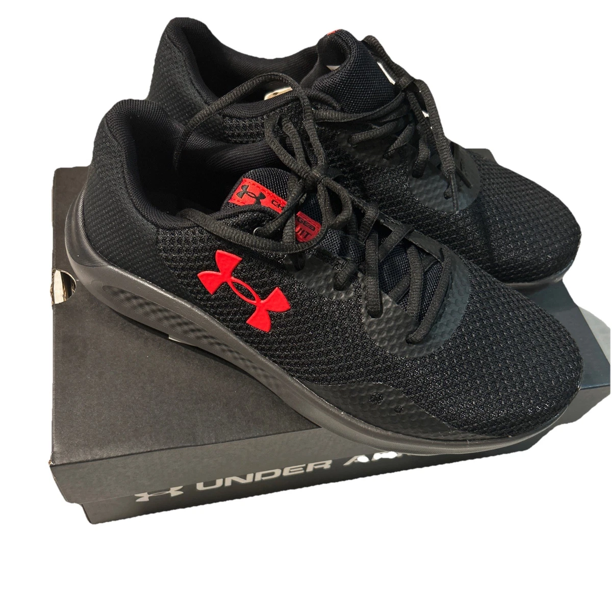 Under Armour Charged Pursuit 3 4E Wide Black Red for sale | eBay display picture 1