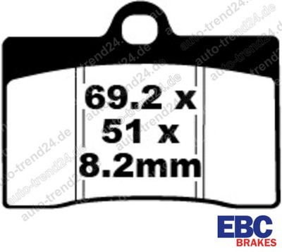 EBC Goldstuff Bremsbeläge für Laverda Lynx, Bj. 2000