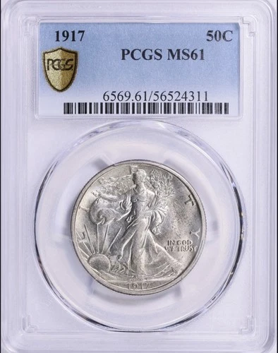 1917 Philadelphia Walking Liberty Half Dollar PCGS MS61