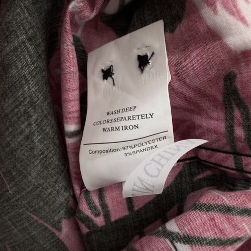 Barabas Shirt Mens Shirt Medium Red Slim Tiger Panther Rhinestone Button Up NEW - Picture 7 of 11