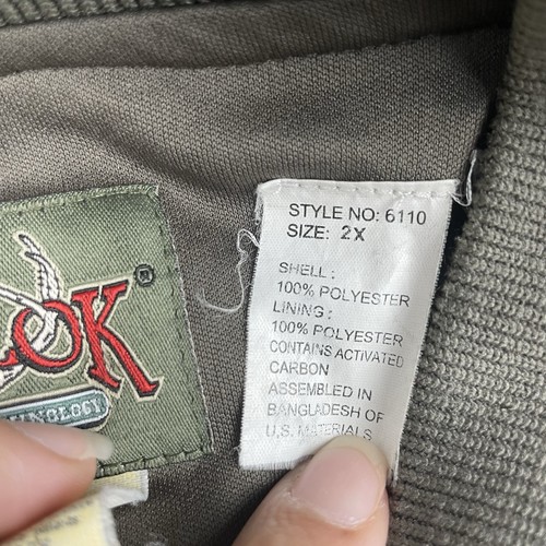 Vintage ScentLok Jacket Men’s 2XL Camouflage Mossy Oak Breakup Hunting Zip Up - Picture 3 of 14