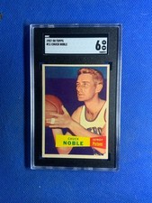 1957 Topps #11 Chuck Noble SGC 6 Detroit Pistons