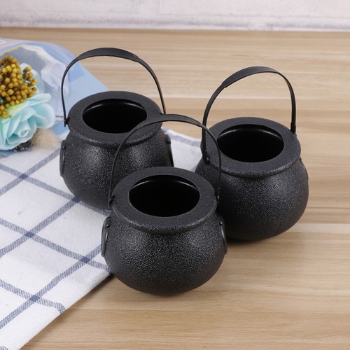 10 Pcs Witch Kettle Jar Men and Women Candy Holder Mini Cauldron