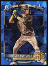 2025 Bowman Chrome Prospects Sapphire Cobb Hightower #BCP-104 GS1
