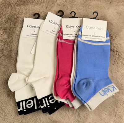 Restposten / Rücksendung  #34 / Calvin Klein  8 paar Quarter Socken