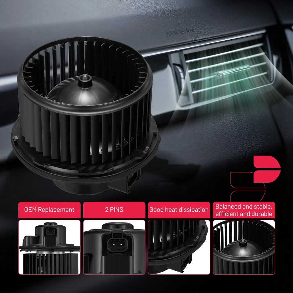 Motor soplador calentador aire acondicionado HVAC con jaula ventilador para GMC Sierra 3500 2003-2006 Foto 3 de 4