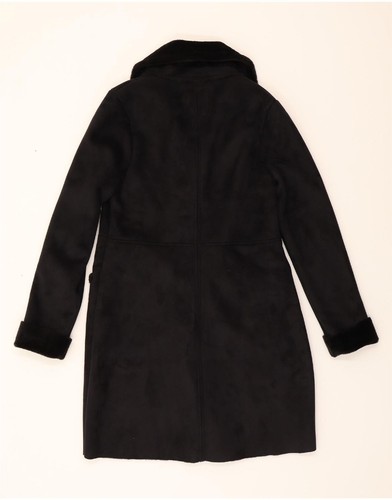 LIPSY Cappotto Donna Shearling UK 14 Large Nero Poliestere CT35 - Foto 2 di 2