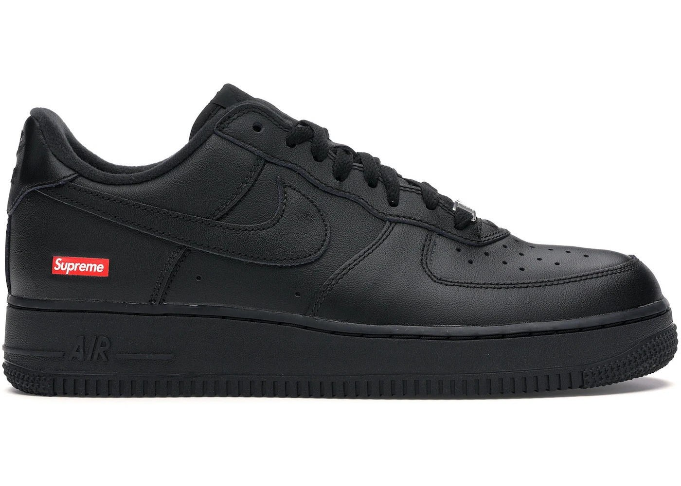 Taille 10,5M/12W   Nike Air Force 1 Low Supreme Noir CU9225 001 