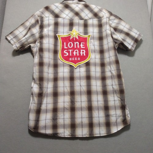 Camisa Vintage Western Pearl Snap XL Vaquero Marrón Brushpopper Cuadros - Imagen 8 de 12