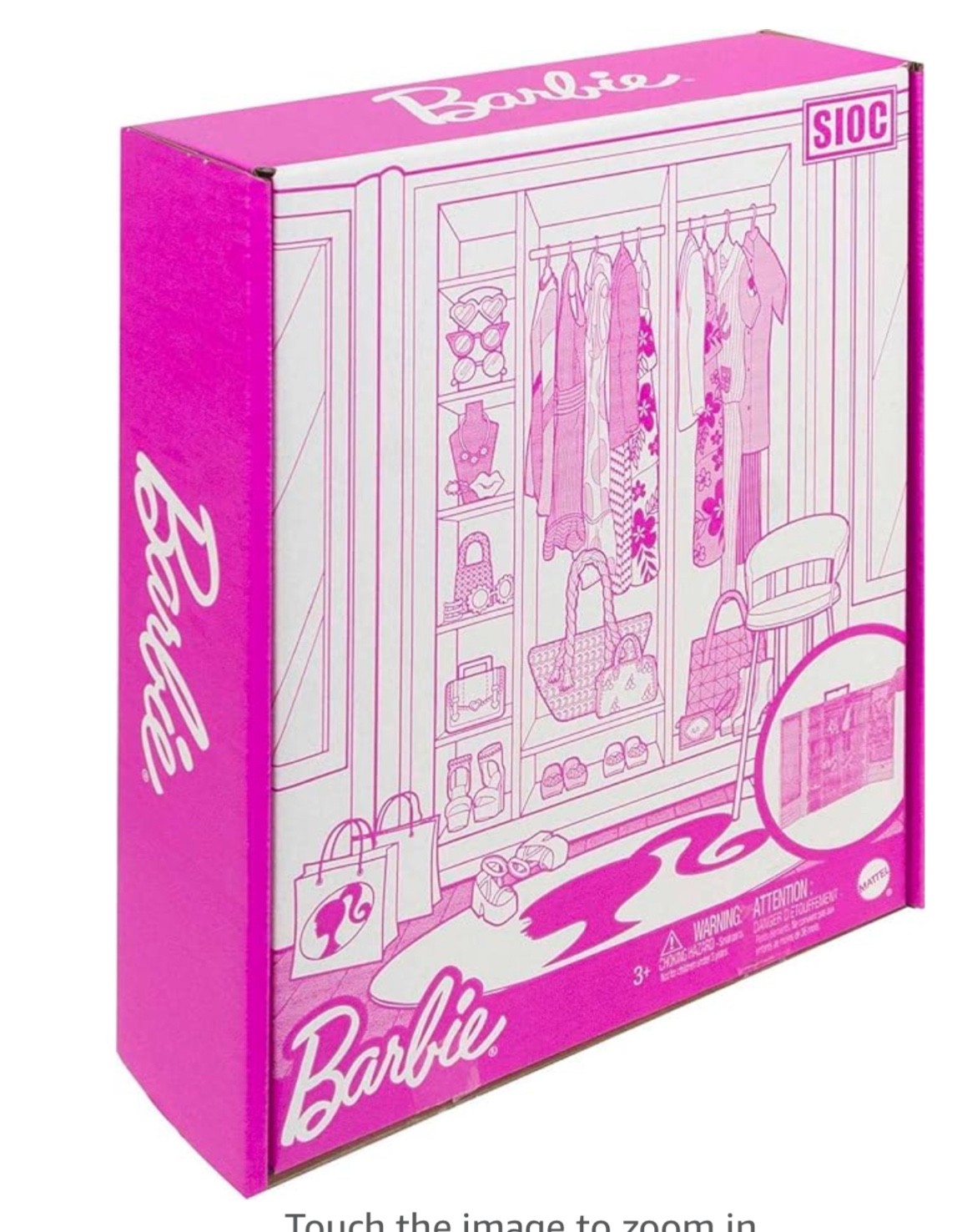 Barbie Closet Playset with Outfits Accessories Hangers includes many accessories