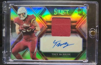 2022 Select Trey McBride Rookie Silver Prizm Auto Jersey Patch /199 RC Cardinals