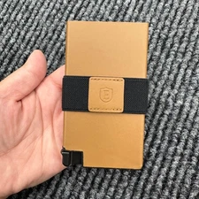 Ekster Leather Senate Card Wallet Slim in Roma Cognac Smart Cash Cards