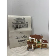 Department 56 The Original Snow Village "Prairie House" Collectible EUC Working