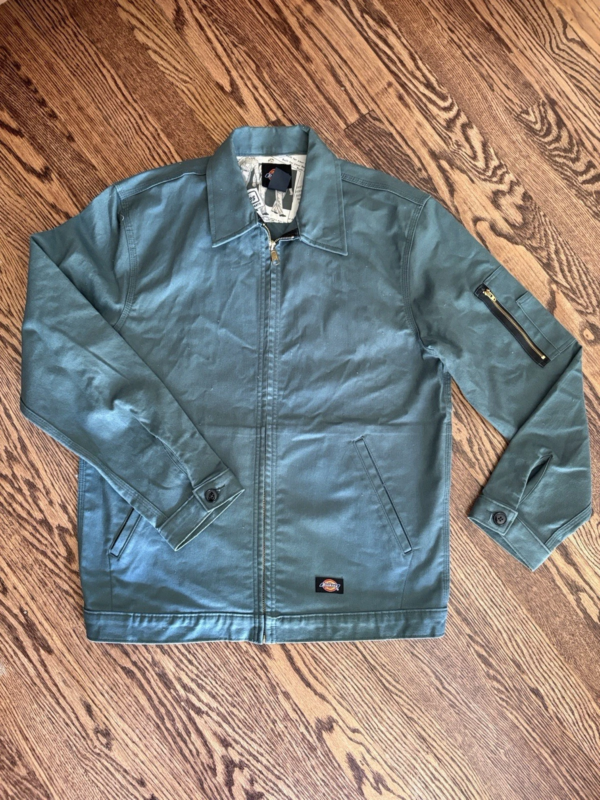 Dickies Blue/green Canvas Light Jacket Coat Size Small image 1