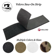 VELCRO® Brand Sew-On Strip (Hook & Loop- Multiple Colors & Sizes)