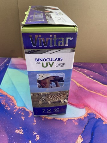 NEW Vivitar Binoculars 7 x 50 Magnification with UV Coated Optics NO CARRY POUCH - Picture 5 of 6