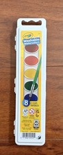 Crayola Washable Watercolors-8 Colors With Paintbrush