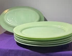 FIRE KING JADITE RESTAURANT G308 PLATTER 11 1/2" WITH EMBOSSED LOGO