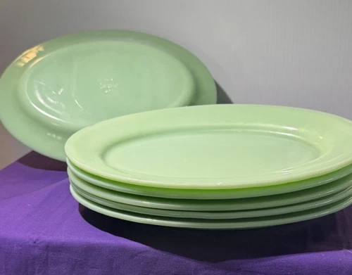 FIRE KING JADITE RESTAURANT G308 PLATTER 11 1/2" WITH EMBOSSED LOGO