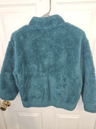 Adidas Fleece Girls 1/4 Quarter Zip Pullover Size Medium C19 - Picture 2 of 3