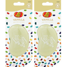 Pack of 2 JELLY BELLY 3D CAR HOME OFFICE AIR FRESHENER SWEETS SCENT- VANILLA