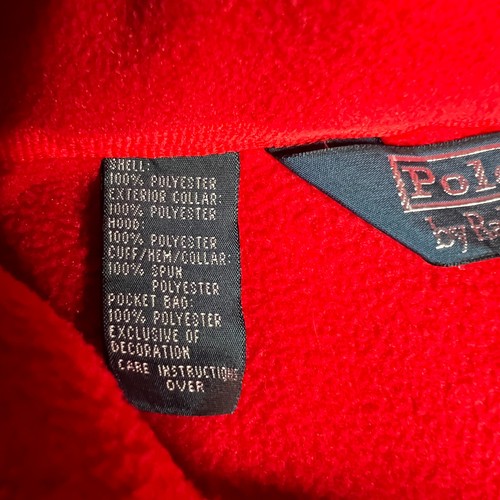Polo Ralph Lauren Herren Fleecejacke rot 2XLT - Full Zip Kapuze warm Oberbekleidung - Bild 7 von 12