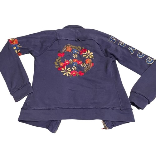 MAKEL Johnny Was Blumen bestickt Damen Jacke klein Boho Vögel Peace Hippie - Bild 2 von 12