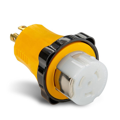 NEMA L14-30P to SS2-50R Twist Lock RV Marine Shore Power Generator Adapter Plug,