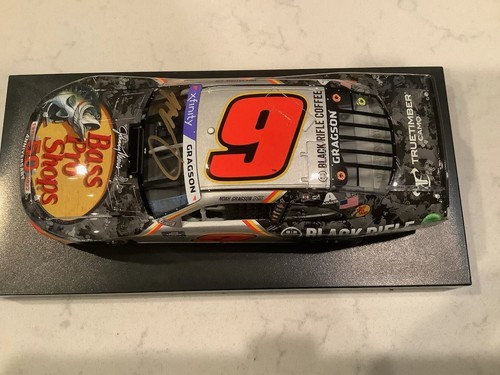 NOAH GRAGSON AUTOGRAPHED 2022 CHEVY BASS PRO SHOPS TALLADEGA WIN DIECAST & CARD - Picture 13 of 24