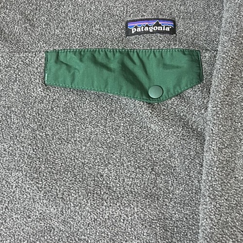 PATAGONIA Synchilla Snap T Fleece Pullover Size Large Mens Gray/Green 25450 - Picture 7 of 9
