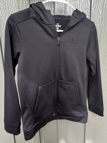 Lot Of Two Girls Youth Medium Hooded Sweatshirts Lightly Worn Adidas And Nike - Picture 3 of 7