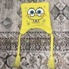 SpongeBob SquarePants Winter Hat Nickelodeon Toboggan Adorable Warm Clothes C7