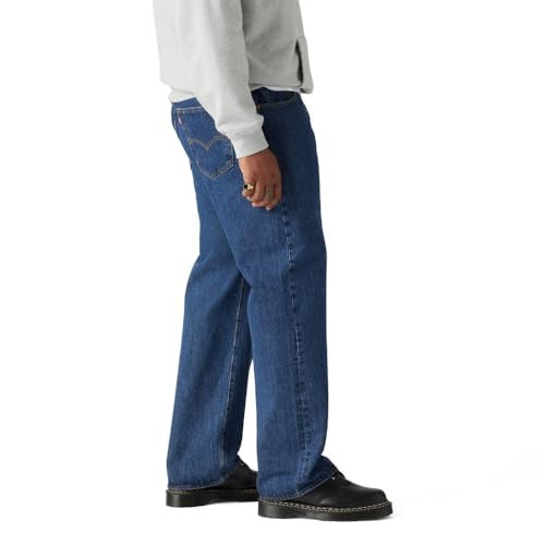 11501-0194 LEVI'S HOMBRE 501 JEANS ORIGINALES LAVADO A LA PIEDRA OSCURO TALLA 32X38 GRANDE ALTO - Imagen 2 de 5