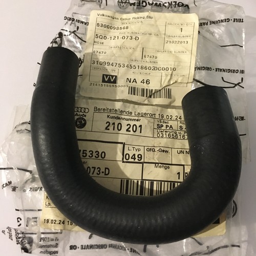 GENUINE Golf GTI R32 4Motion A3 S3 SKODA SUPERB MK3 1.4 Coolant Hose 5Q0121073D - Picture 5 of 8