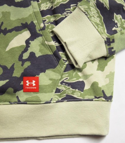 Under Armour Womens Sweatshirt Hoodie XL Project Rock Pullover Green Camo $100 - Picture 6 of 11