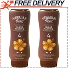Hawaiian Tropic Island Sunscreen Tanning Lotion, SPF 4, Vegan, Twin Pack