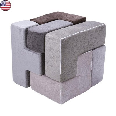 7Pcs Brainy Building Blocks Washable Creativity Sectional Sofa for Children Gift